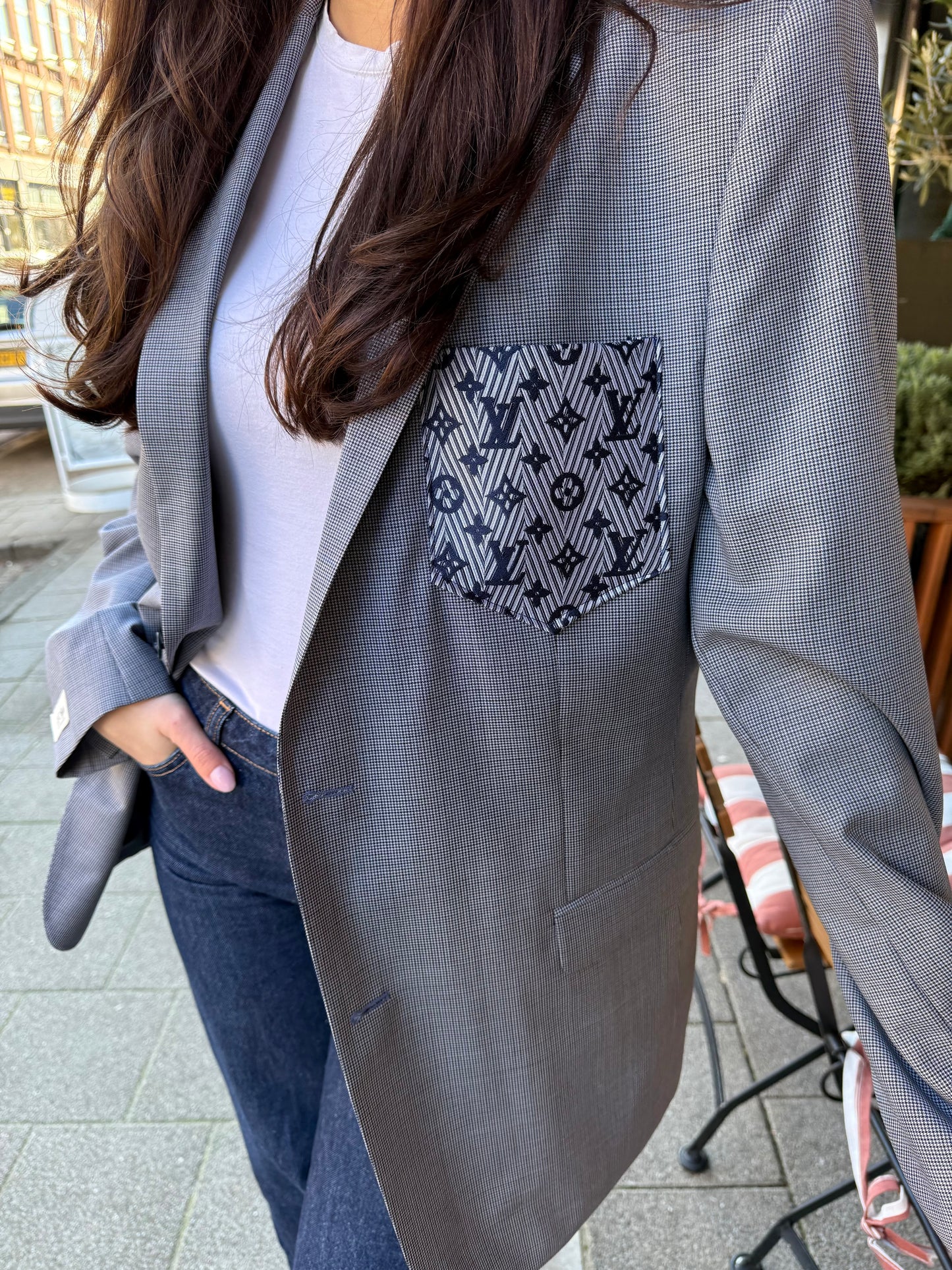 Studio blazer Navy/Grey