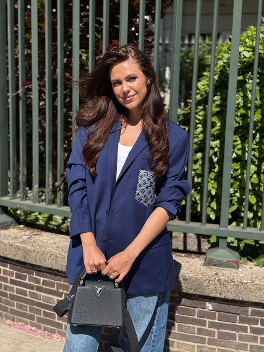 Vintage blazer midnight blue
